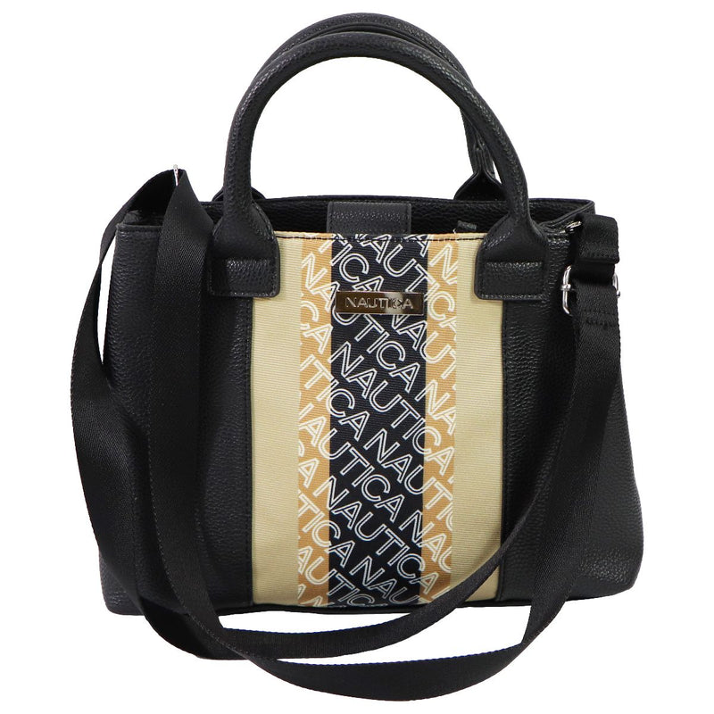 Nautica Pebble Crossbody Handbag - Black/Khaki