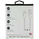 naztech (6ft/1.8m) Lighted USB-C Flat Cable with Built-in LED Flashlight - Black