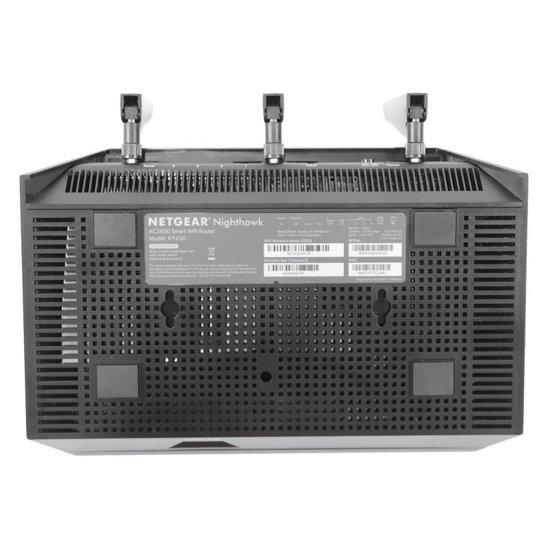 Netgear Nighthawk AC2600 Smart WiFi Router (R7450) - Black