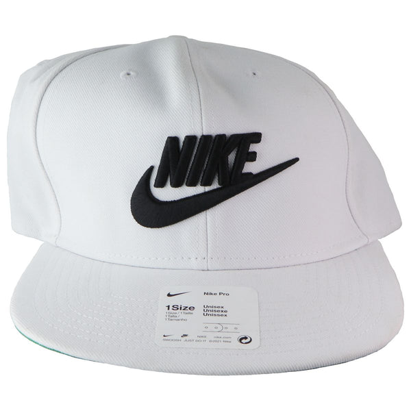 Nike Pro Futura Snapback Hat - ONE SIZE - White/Pine Green/Black (891284-100)