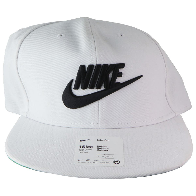 Nike Pro Futura Snapback Hat - ONE SIZE - White/Pine Green/Black (891284-100)