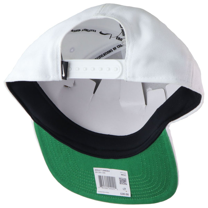 Nike Pro Futura Snapback Hat - ONE SIZE - White/Pine Green/Black (891284-100)