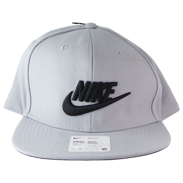 Nike Pro Futura Snapback Hat - ONE SIZE - Gray/Black (891284-077)