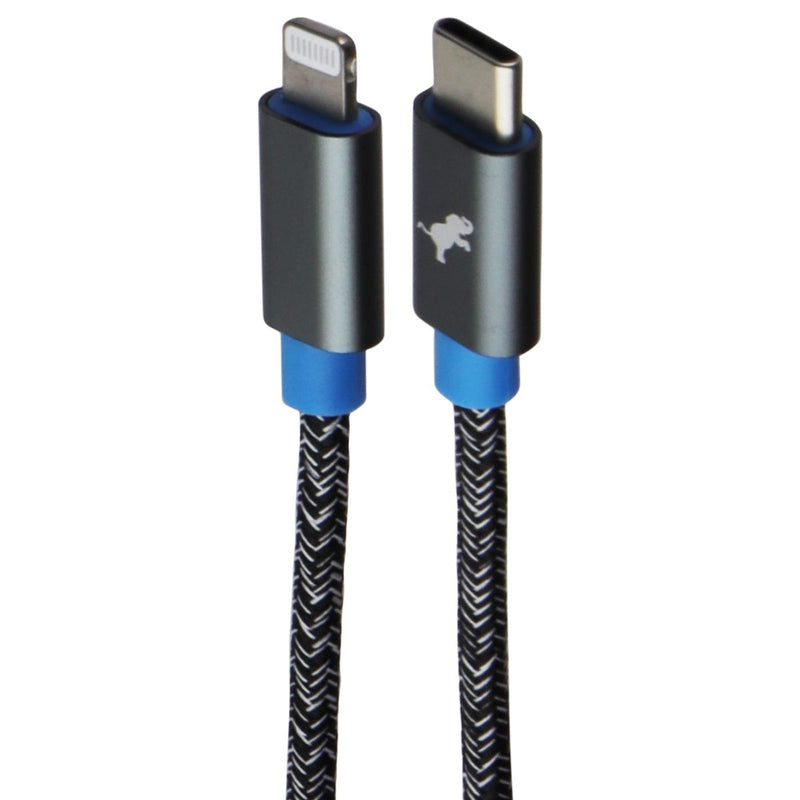 Nimble PowerKnit (3.3-Ft) USB-C to Lightning 8-Pin Braided Cable - Gray/Blue