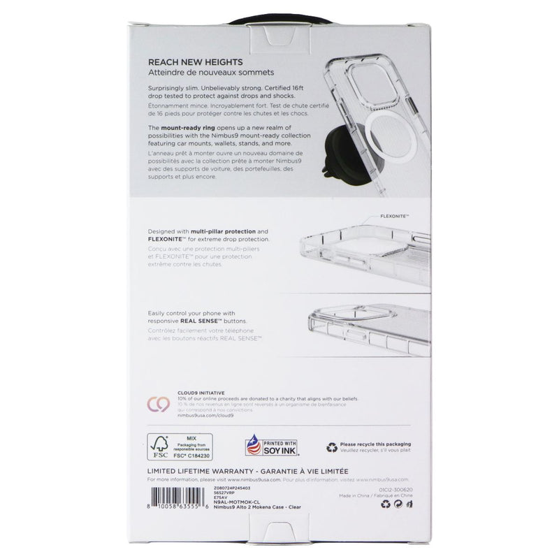 Nimbus9 Alto 2 Series Case for Motorola moto g power 5G (2024) - Clear