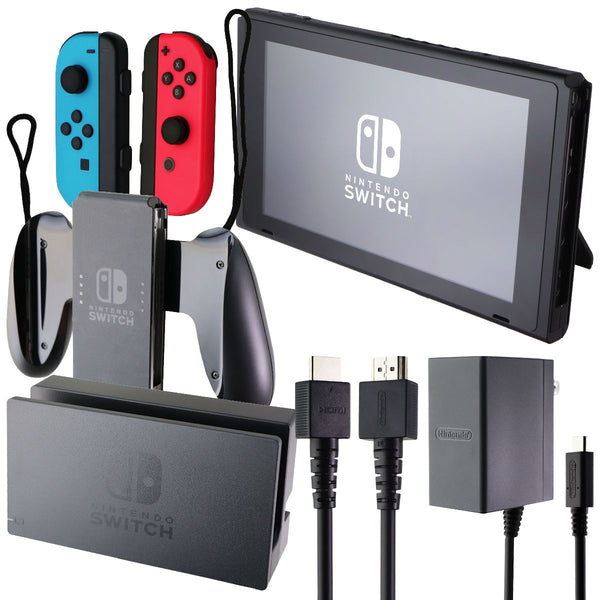 Nintendo Switch Console Bundle w/ Joy-Cons HAC-OO1(-O1) Animal Crossing Red/Blue