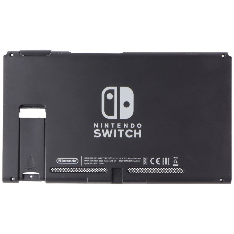 Replacement Back Plate (Black) for Nintendo Switch HAC-001