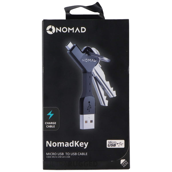 Nomad Key - Micro USB to USB-A Charge Cable Keychain - Black