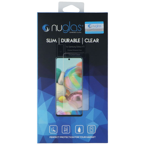 Nuglas Crystal Clear Tempered Glass Screen Protector for Galaxy A70 - Clear