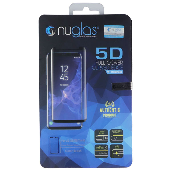 Nuglas 5D Full Cover Curved Edge Tempered Glass for LG G8/G8 ThinQ - Black