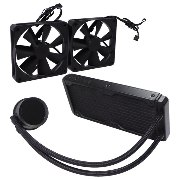 NZXT Kraken 240 (240mm) AIO CPU Liquid Cooler with LCD Display (Non-RGB) - Black