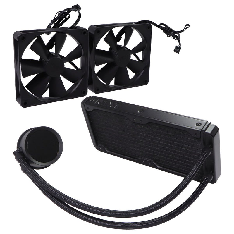 NZXT Kraken 240 (240mm) AIO CPU Liquid Cooler with LCD Display (Non-RGB) - Black