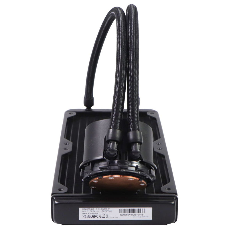 NZXT Kraken 240 (240mm) AIO CPU Liquid Cooler with LCD Display (Non-RGB) - Black