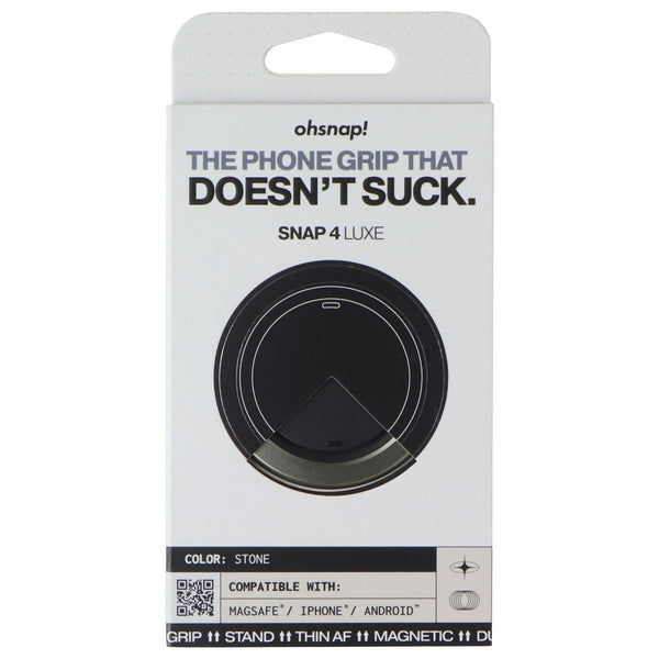 ohsnap! SNAP 4 LUXE Series Magnetic & MagSafe Phone Grip/Stand - Stone