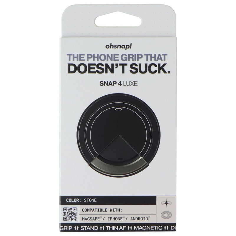 ohsnap! SNAP 4 LUXE Series Magnetic & MagSafe Phone Grip/Stand - Stone
