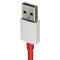 OnePlus (3.3-Ft) 1m USB to USB-C Charge and Sync Warp Cable - Red/White (D287)