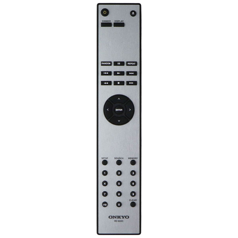 ONKYO (RC-822C) Replacement Remote Control - Silver / Black