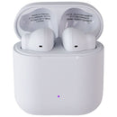Onn Bluetooth Wireless Earphones w/Noise-Canceling Mic and Charging Case - White