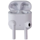 Onn Bluetooth Wireless Earphones w/Noise-Canceling Mic and Charging Case - White