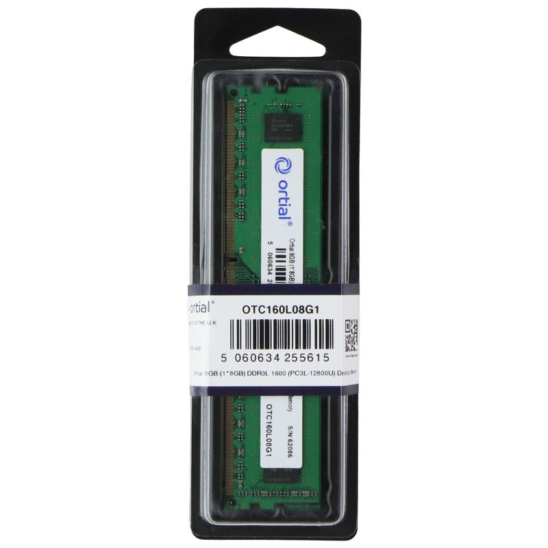 Ortial 8GB DDR3L 1600 (PC3L-12800U) Desktop Memory - (OTC160L08G1)