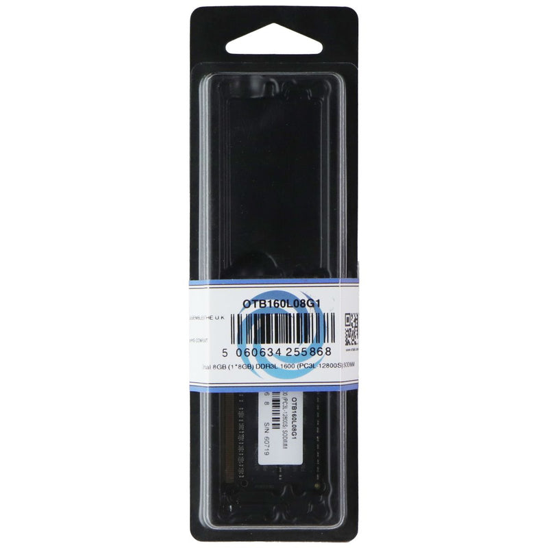 Ortial 8GB DDR3L 1600MHz (PC3L-12800S) SODIMM Memory - (OTB160L08G1)