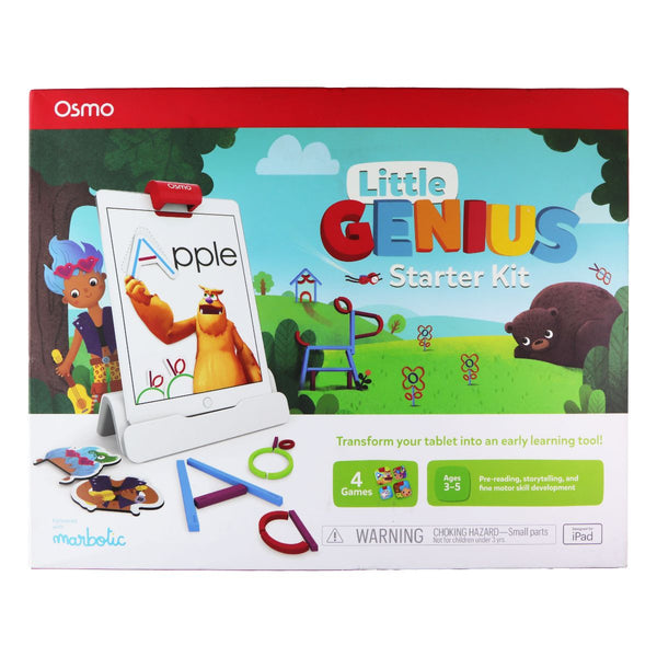 Osmo - Little Genius Starter Kit for iPad - 4 Hands-On Learning Games - Ages 3-5