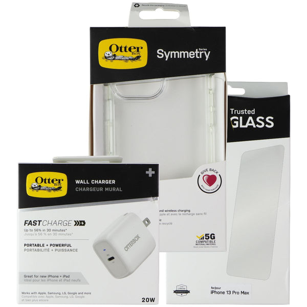 OtterBox Symmetry Clear Protection + Power Kit for iPhone 13 Pro Max - Clear