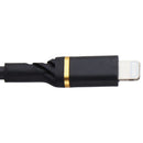 OtterBox (2-Meter/6.6-Foot) Fast Charge Lightning 8-Pin to USB-C Cable - Black