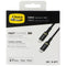 OtterBox Fast Charge Lightning 8-Pin to USB-C Cable - Black
