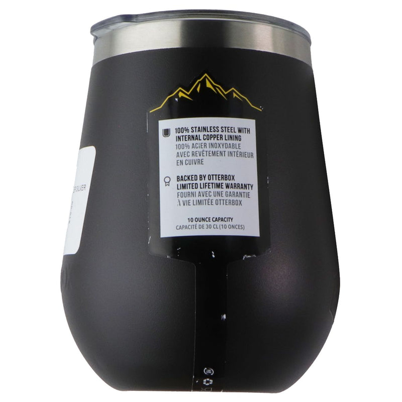 OtterBox Elevation Wine Tumbler with Lid (10 oz) - Silver Panther (Black)