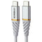 OtterBox (3m/9.8-Ft) Premium Fast Charge USB-C to USB-C Braided Cable - White