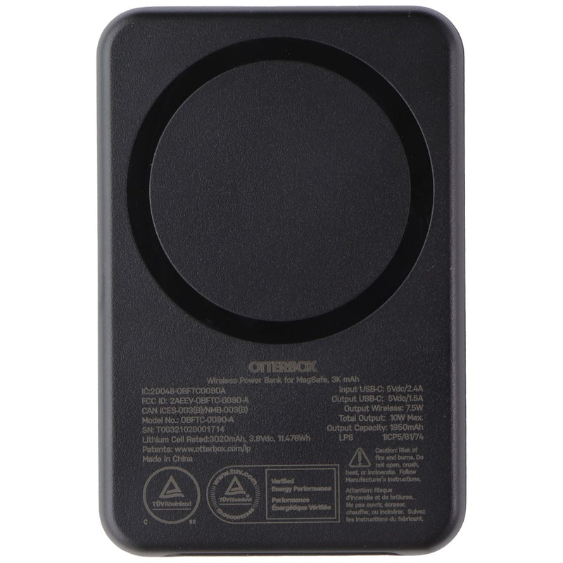 OtterBox (3k mAh) 7.5W Wireless Power Bank for MagSafe - Black (78-80636)