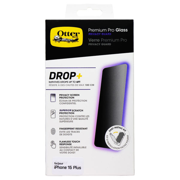 OtterBox Premium Pro Series Privacy Guard Glass for Apple iPhone 15 Plus