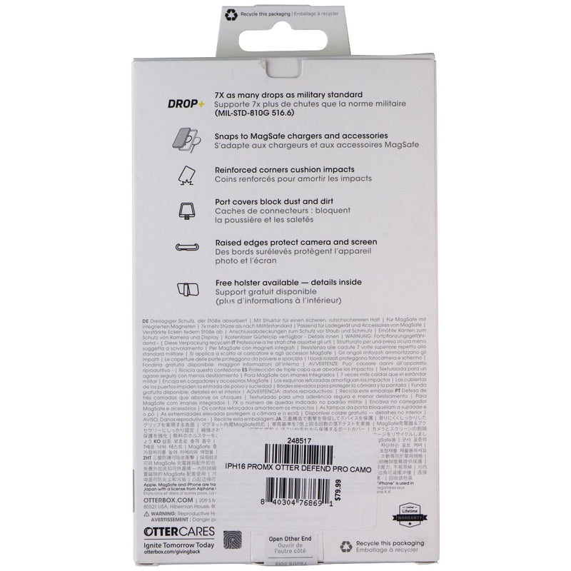 OtterBox Defender Pro Case for MagSafe for Apple iPhone 16 Pro Max - Realtree