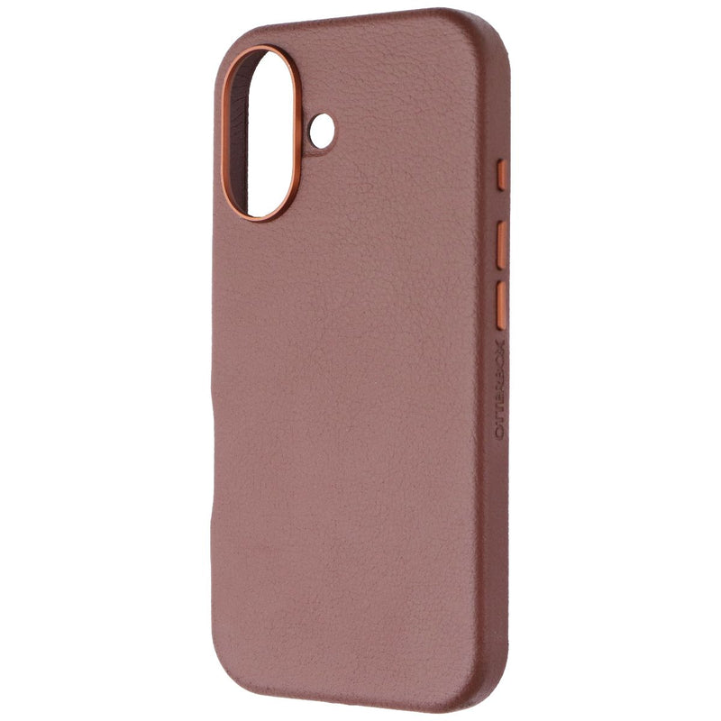 OtterBox Symmetry Cactus Leather Case for MagSafe for iPhone 16 - Rich Adobe