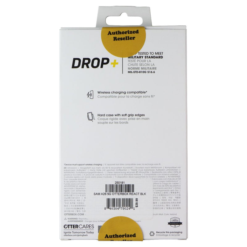 OtterBox React Series Case for Samsung Galaxy A26 5G - Black