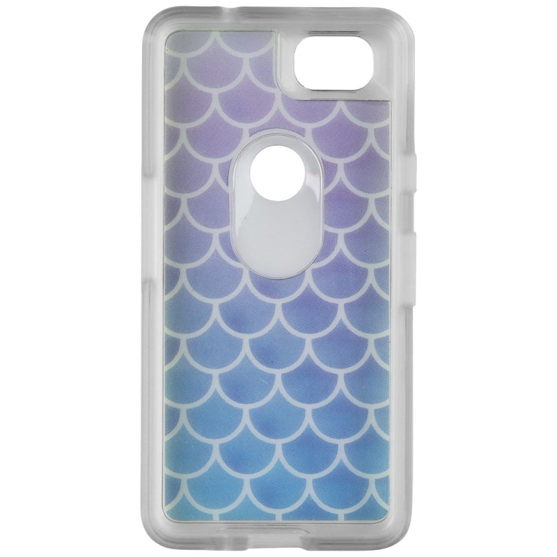 OtterBox Symmetry Series Hybrid Case for Google Pixel 2 - Clear/Blue Scales