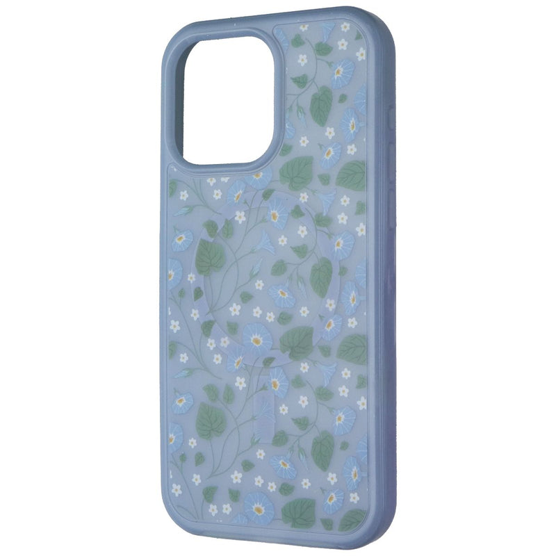 OtterBox Symmetry Series for MagSafe for iPhone 15 Pro Max - Dawn Floral (Blue)