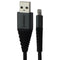 OtterBox Lightning 8-Pin to USB Charge & Sync Data Cable (3m/9.8ft) - Black/Gray