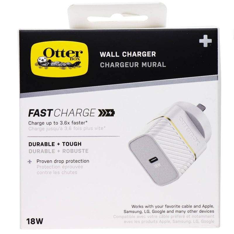 OtterBox 18W USB-C Wall Charger - White (EUROPEAN PLUG)