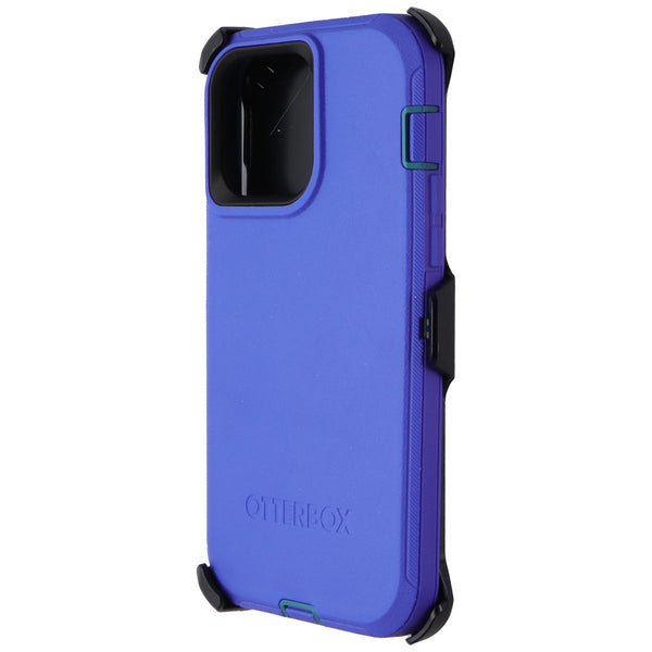 OtterBox Defender Case and Holster for iPhone 14 Pro Max - Rain Check (Blue)