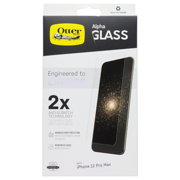 OtterBox Alpha Glass Series Screen Protector for Apple iPhone 12 Pro Max - Clear