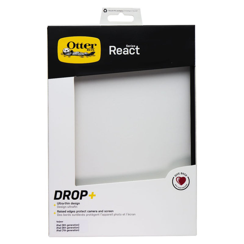 OtterBox React Series Case for Apple iPad (9th/8th/7th Gen) - Clear / Black