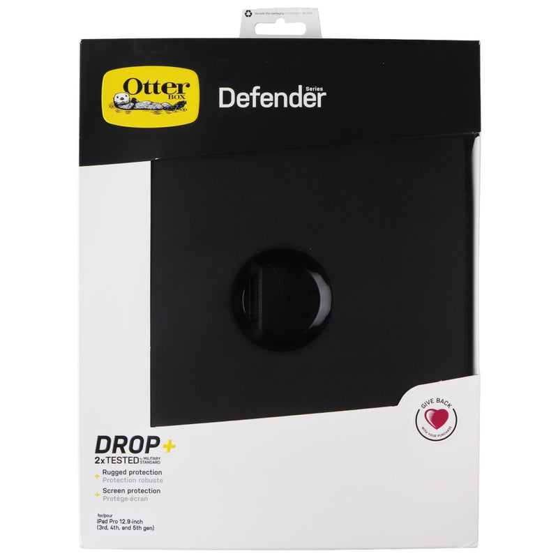 OtterBox DEFENDER SERIES Case & Stand for iPad Pro 12.9 5th/4th/3rd Gen - Black