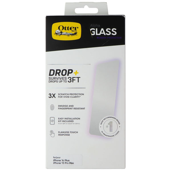 OtterBox Alpha Glass Series Screen Protector for iPhone 14 Plus / 13 Pro Max