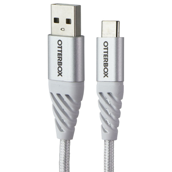 OtterBox (2m/6.6ft) Premium USB-A to USB-C Braided Charge Cable - Cloud White