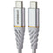 OtterBox (2m/6.6FT) Fast Charge Braided USB-C to USB-C Cable - White