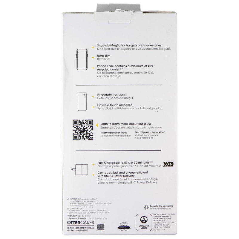 OtterBox Protection + Power Kit for MagSafe for iPhone 16 Pro Max - Clear/White