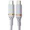 OtterBox (3m/9.8-Ft) Reinforced Fast Charge USB-C to USB-C Braided Cable - White