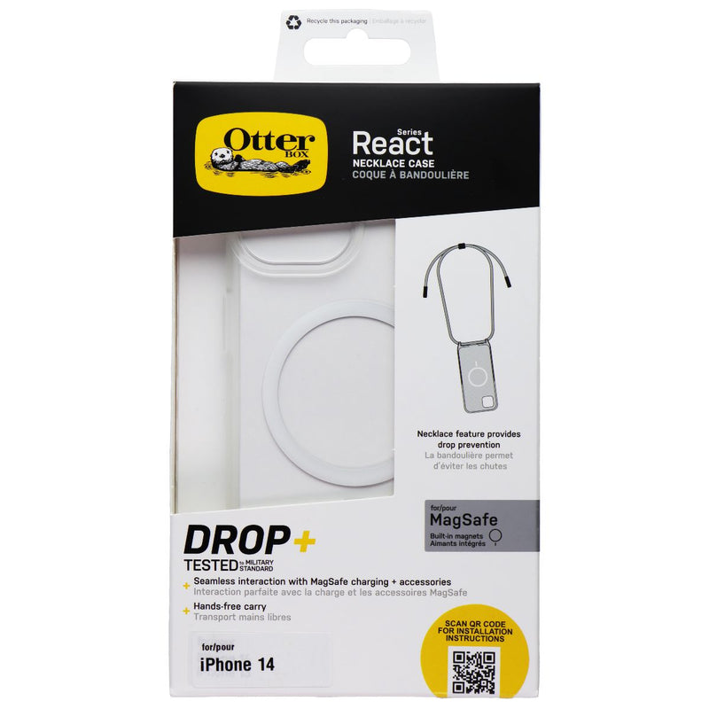 OtterBox React Series Necklace Case for MagSafe for Apple iPhone 14 - Clear